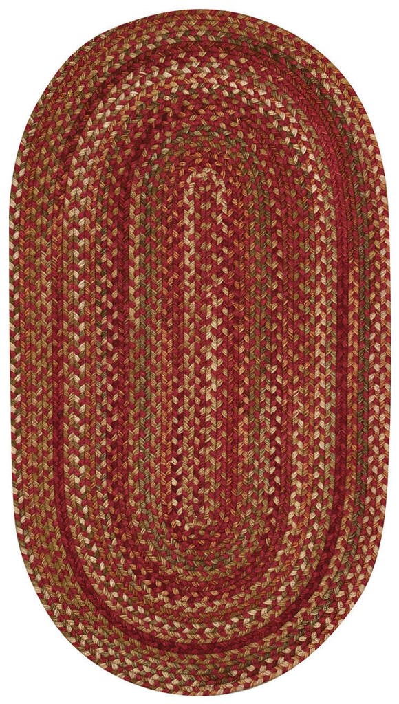 Capel Homecoming 500 Rosewood Red Braided Rug