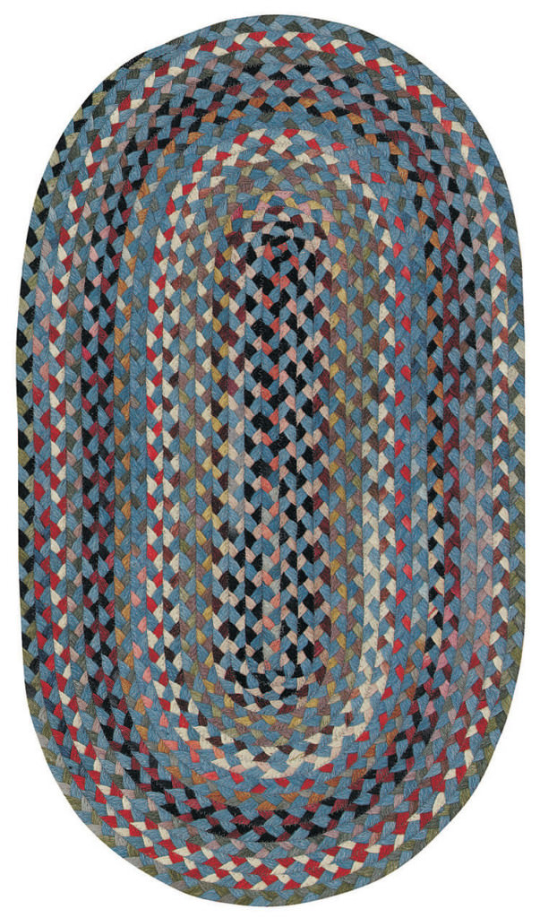 Capel Plymouth 400 Colony Blue Braided Rug