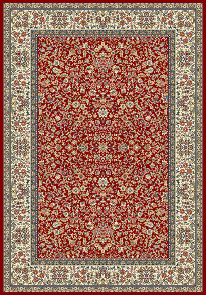 Dynamic Ancient Garden 9'-2" x 12'-10" 57078-1414 Red / Ivory Rug