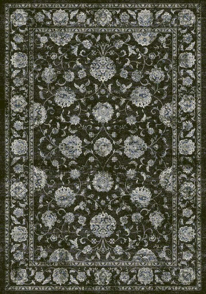 Dynamic Ancient Garden 9'-2" x 12'-10" 57126-3636 Charcoal / Silver Rug