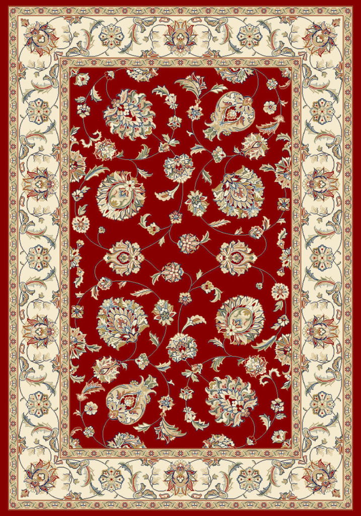 Dynamic Ancient Garden 9'-2" x 12'-10" 57365-1464 Red / Ivory Rug