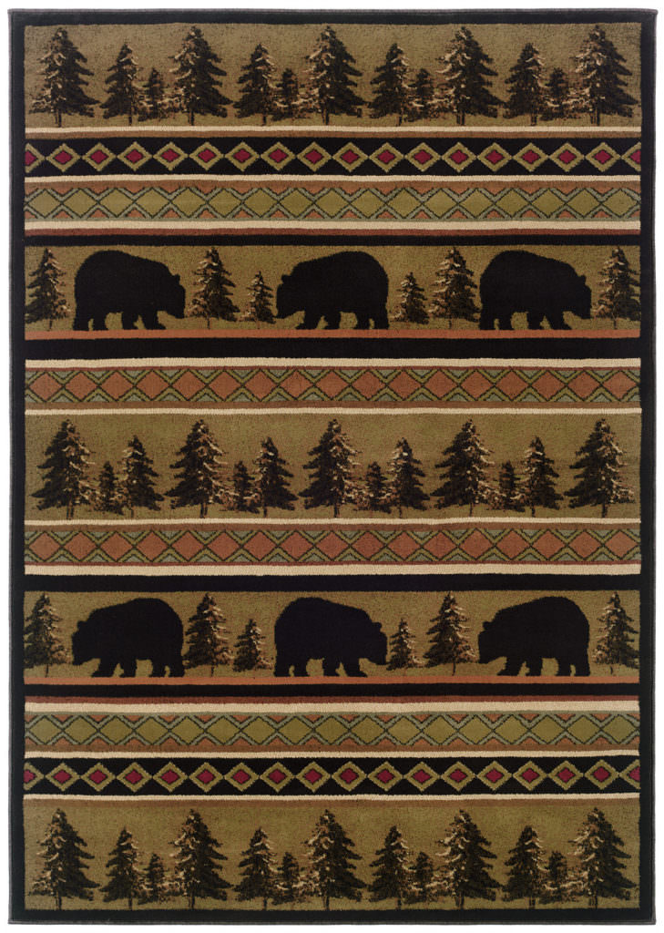 Oriental Weavers Hudson HUD 1066A Black / Beige Rug