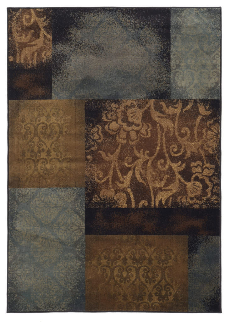Oriental Weavers Hudson HUD 4878B Blue / Brown Rug